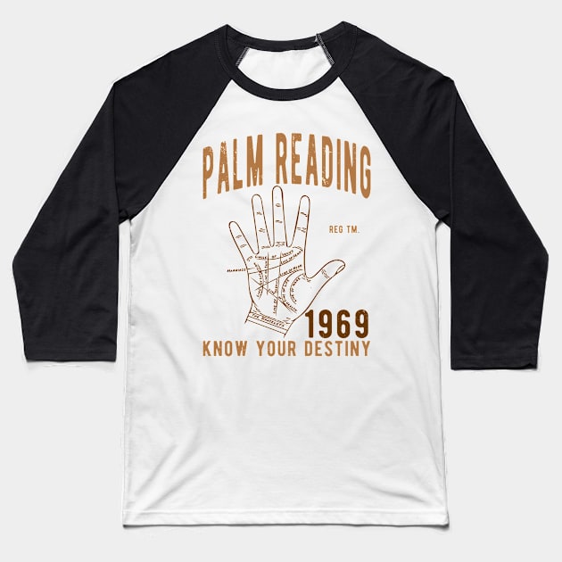 Palm Reading Baseball T-Shirt by JakeRhodes